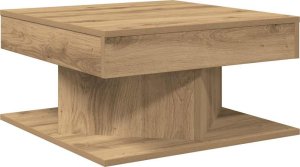 vidaXL vidaXL Stolik kawowy, dąb artisan 55x55x30 cm, materiał drewnopochodny 2
