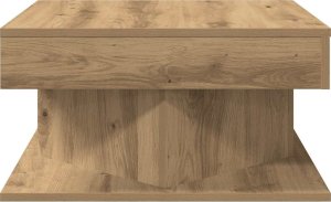 vidaXL vidaXL Stolik kawowy, dąb artisan 55x55x30 cm, materiał drewnopochodny 5