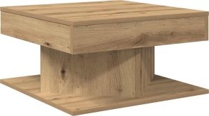 vidaXL vidaXL Stolik kawowy, dąb artisan 55x55x30 cm, materiał drewnopochodny 6