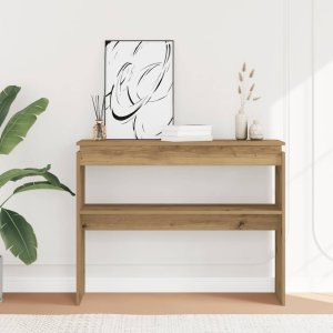 vidaXL vidaXL Stolik konsolowy, dąb artisan, 102x30x80 cm 3