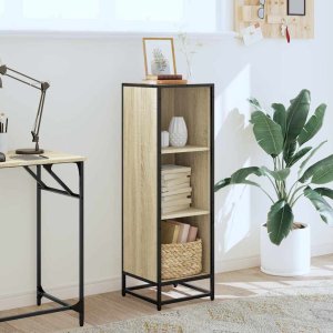 vidaXL vidaXL Regał na książki, dąb sonoma, 33,5x33x107,5 cm 3