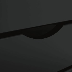 vidaXL vidaXL Szafka na kółkach MOSS, z szufladami, czarna, sosna 7