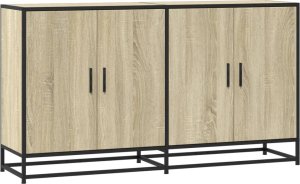 vidaXL Szafka, dąb sonoma, 134x35x76 cm 2