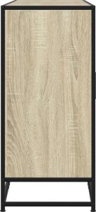 vidaXL Szafka, dąb sonoma, 134x35x76 cm 5