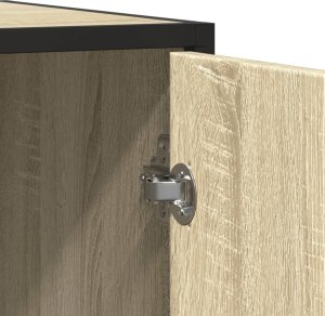 vidaXL Szafka, dąb sonoma, 134x35x76 cm 8