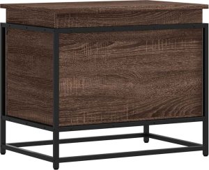 vidaXL vidaXL Skrzynia z pokrywą, brązowy dąb, 60x40x51,5 cm 2