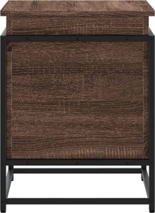 vidaXL vidaXL Skrzynia z pokrywą, brązowy dąb, 60x40x51,5 cm 5