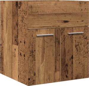 vidaXL vidaXL Szafka pod umywalkę, stare drewno, 41x38,5x46 cm 2