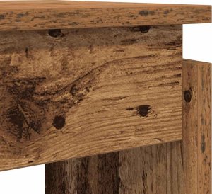 vidaXL vidaXL Stolik konsolowy, stare drewno, wysoki połysk, 80x30x102 cm 7