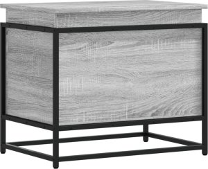 vidaXL Skrzynia z pokrywą, szary dąb sonoma, 60x40x51,5 cm 2