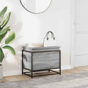 vidaXL Skrzynia z pokrywą, szary dąb sonoma, 60x40x51,5 cm 3