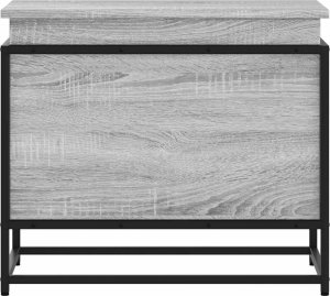 vidaXL Skrzynia z pokrywą, szary dąb sonoma, 60x40x51,5 cm 4