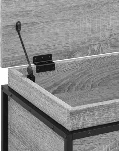 vidaXL Skrzynia z pokrywą, szary dąb sonoma, 60x40x51,5 cm 8