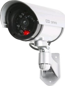 Platinium Atrapa kamery zewnętrznej migające światło LED naklejka Security System 1