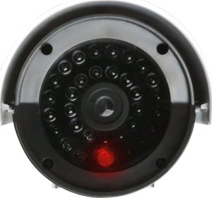 Platinium Atrapa kamery zewnętrznej migające światło LED naklejka Security System 3