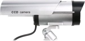 Platinium Atrapa kamery zewnętrznej migające światło LED naklejka Security System 5