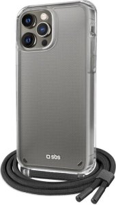 SBS Mobile SBS Transparent cover with coloured neck strap for iPhone 13 Pro 1