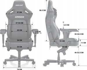 Fotel Anda Seat  Kaiser 4 XL Ciemnoszary 16