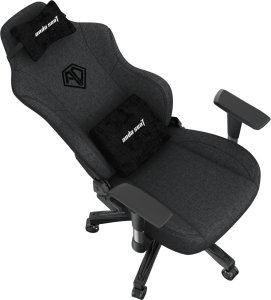 Fotel Anda Seat Fotel gamingowy materiałowy Phantom 3 L ciemnoszary obrotowy 5