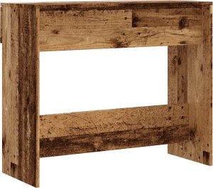 vidaXL Stolik konsolowy, stare drewno, 90x36x75 cm 6