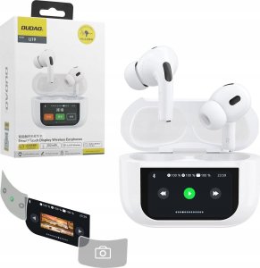 Słuchawki Dudao Słuchawki U19 douszne TWS bezprzewodowe Bluetooth 5.3 z wyświetlaczem LED - białe 1