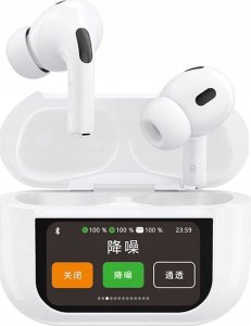 Słuchawki Dudao Słuchawki U19 douszne TWS bezprzewodowe Bluetooth 5.3 z wyświetlaczem LED - białe 2