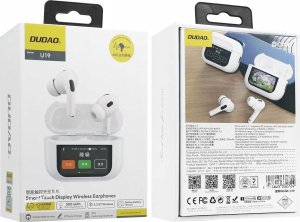 Słuchawki Dudao Słuchawki U19 douszne TWS bezprzewodowe Bluetooth 5.3 z wyświetlaczem LED - białe 8