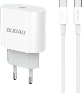 Ładowarka Dudao Ładowarka sieciowa Dudao A14EUC PD 20W USB-C z kablem - biała 1