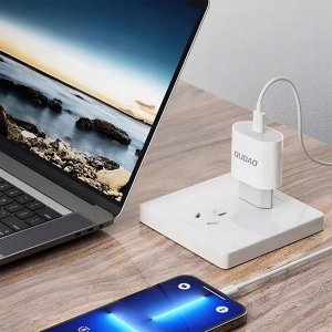 Ładowarka Dudao Ładowarka sieciowa Dudao A14EUC PD 20W USB-C z kablem - biała 3