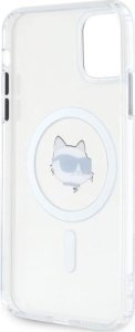 Karl Lagerfeld Karl Lagerfeld KLHMN61HLSCHH iPhone 11    / Xr 6.1" biały/white hardcase IML Metal Choupette Head MagSafe 7