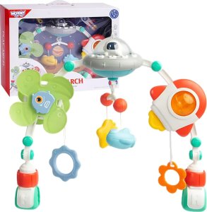 Woopie WOOPIE BABY Pałąk Łuk Zawieszka do Łóżeczka Wózka Fotelika Kosmos UFO 1