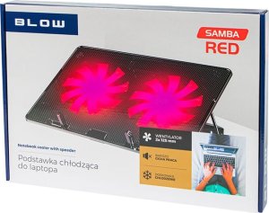 Blow 66-368# Podstawka chłodząca laptop 2 fan samba red 5