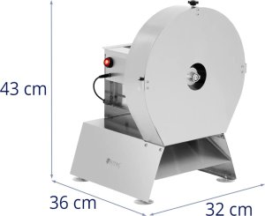 Royal Catering Krajalnica do wędlin kiełbasy sera elektryczna STAL 0-15 mm 7