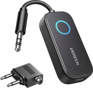 Adapter bluetooth Ugreen ML Odbiornik / nadajnik Bluetooth 5.3 CM671, mini jack 3.5mm, 300mAh + adapter samolotowy 2