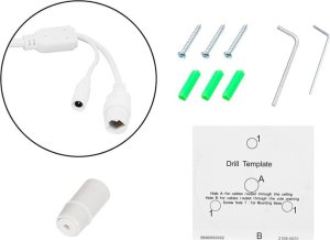 Kamera IP Blow 77-858# Kamera ip blow 8mp bl-i8hl28twm/poe 2,8 mm biała kopułowa hybridlight 2