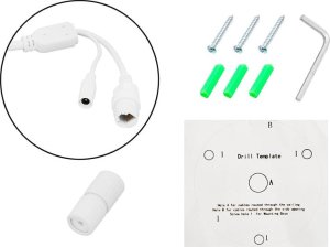 Kamera IP Blow 77-856# Kamera ip 8mp bl-i8hl28bwm/poe biała tubowa mikrofon hybridlight 2