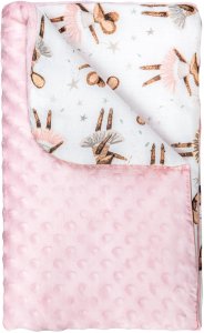 Lulando LULANDO BABYDECKE 100 X 75 CM ROSA MA,,USCHEN 1