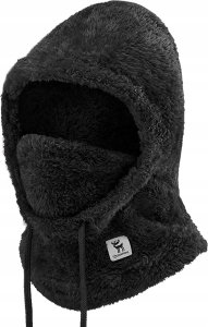 4f Kominiarka narciarska Qunature Arctic Velvet rozmiar L - czarna 2