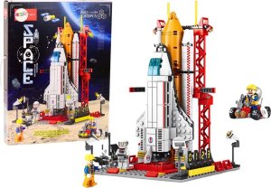 LeanToys Statek Kosmiczny Klocki Konstrukcyjne Kosmos Rakieta Platforma Startowa 500 el. 1