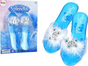 LeanToys Brokatowe Pantofelki Lodowej Księżniczki Buciki Buty Z Futerkiem LEAN Toys 1