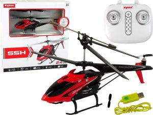 LeanToys Zdalnie Sterowany Helikopter S5H SYMA Czerwony LEAN Toys 1