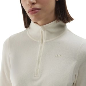 4f Bluza polarowa damska 4F F048 kremowy 4FWAW24UFLEF048 12S XL 4