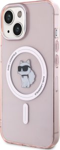 Karl Lagerfeld Karl Lagerfeld KLHMP15SHFCCNOP iPhone 15 / 14 / 13 6.1" różowy/pink hardcase IML Choupette MagSafe 15