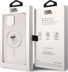Karl Lagerfeld Karl Lagerfeld KLHMP15SHFCCNOP iPhone 15 / 14 / 13 6.1" różowy/pink hardcase IML Choupette MagSafe 21