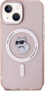 Karl Lagerfeld Karl Lagerfeld KLHMP15SHFCCNOP iPhone 15 / 14 / 13 6.1" różowy/pink hardcase IML Choupette MagSafe 24
