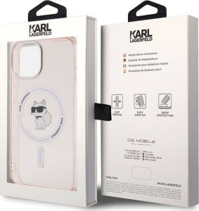 Karl Lagerfeld Karl Lagerfeld KLHMP15SHFCCNOP iPhone 15 / 14 / 13 6.1" różowy/pink hardcase IML Choupette MagSafe 29