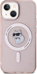 Karl Lagerfeld Karl Lagerfeld KLHMP15SHFCCNOP iPhone 15 / 14 / 13 6.1" różowy/pink hardcase IML Choupette MagSafe 3