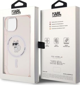 Karl Lagerfeld Karl Lagerfeld KLHMP15SHFCCNOP iPhone 15 / 14 / 13 6.1" różowy/pink hardcase IML Choupette MagSafe 8