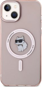 Karl Lagerfeld Karl Lagerfeld KLHMP15SHFCCNOP iPhone 15 / 14 / 13 6.1" różowy/pink hardcase IML Choupette MagSafe 9