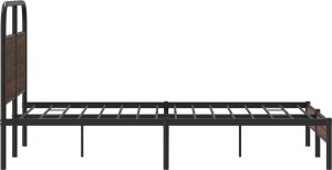 vidaXL Łóżko bez materaca, 120x200 cm, brązowy dąb 6